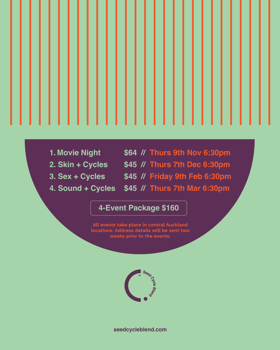Cyclical Living 4-Part Event Series (Auckland)